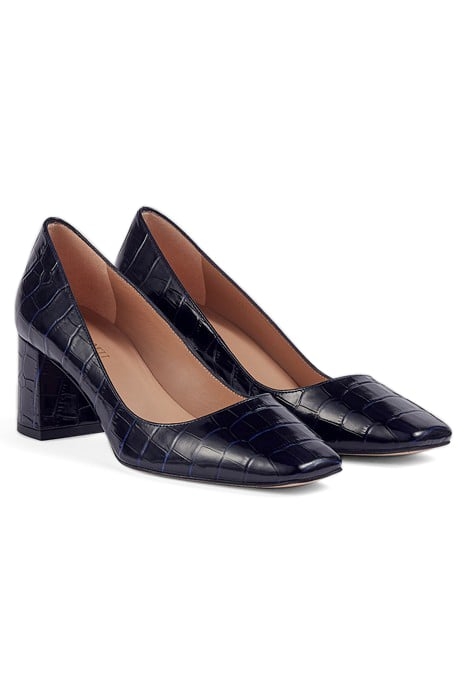 CC SALLY SQUARE TOE HEEL NAVY 2