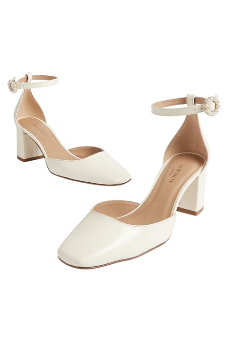 DARLING - BLOCK HEEL PEAR OFF WHITE 3
