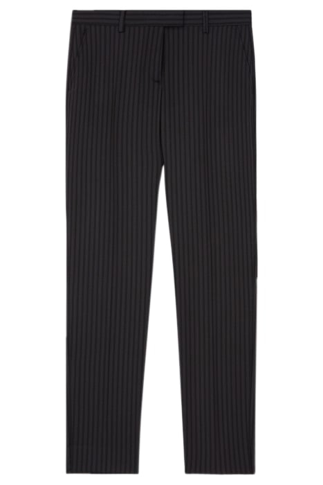 SUIT TROUSERS WITH PIPPING BLACK GREY 1