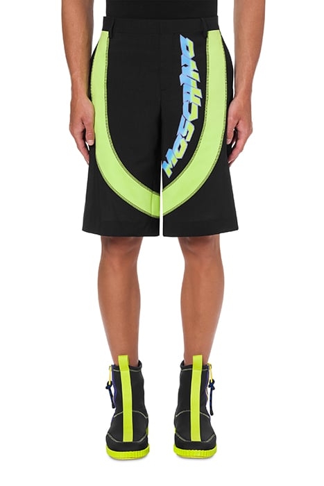 BERMUDA MOSCHINO SURF LOGO BLACK 1