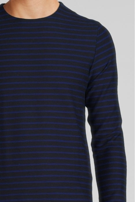 NAVY T-SHIRT WITH BLUE STRIPES NAVY 4