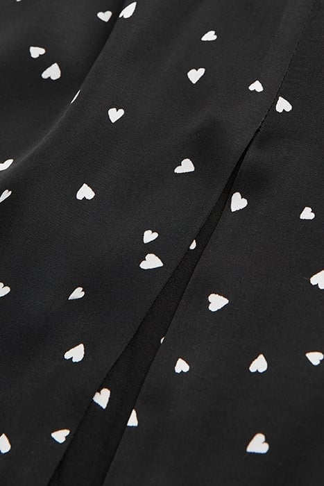 SHORT DRESS LITTLE HEARTS BLACK BLACK 7
