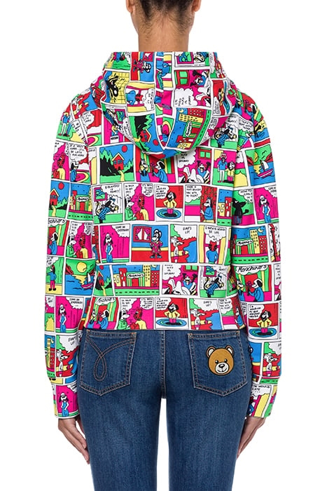 MOSCHINO COMICS COTTON SWEATSHIRT MULTICOLOR 2