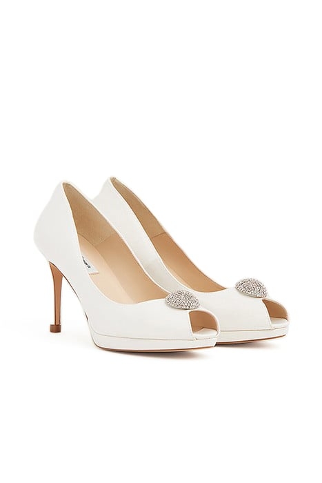 ONOVIA - PEEP TOE COURT WHITE 2