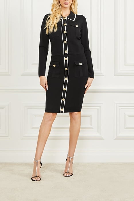 ISA BANDAGE SKIRT JET BLACK 3