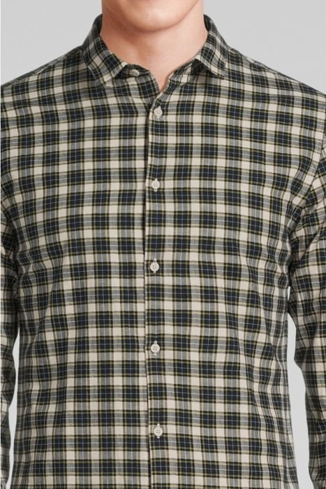 NAVY CHECKED SLIM SHIRT NAVY 4