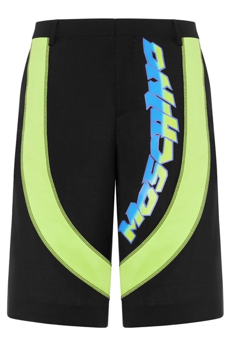 BERMUDA MOSCHINO SURF LOGO BLACK 3