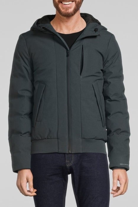 TARMAC NYLON WATERPROOF BREATHABLE PADDED JACKET BITUMEN 1