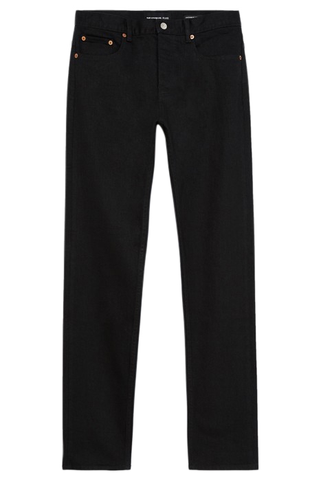 SLIM FIT JEANS JAPANESE CANVAS BLACK SELVEDGE BLACK 1