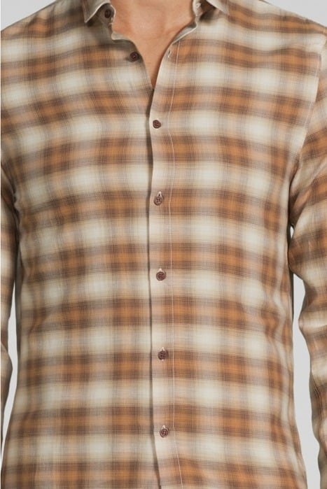 CAMEL CHECK REGULAR SHIRT CAMEL 4