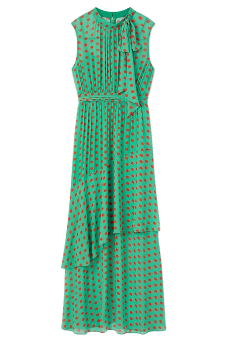 DR ROBYN SPOT PRINT DRESS GREEN 3