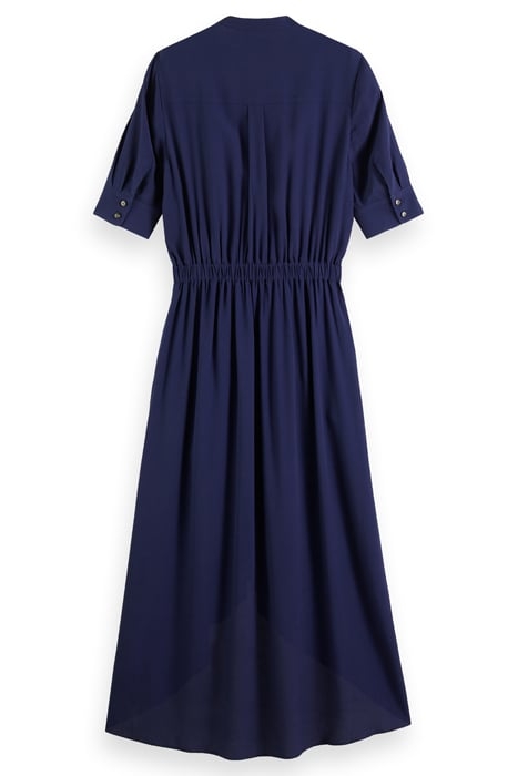 HIGH LOW HEM MIDI DRESS NAVY BLUE 4