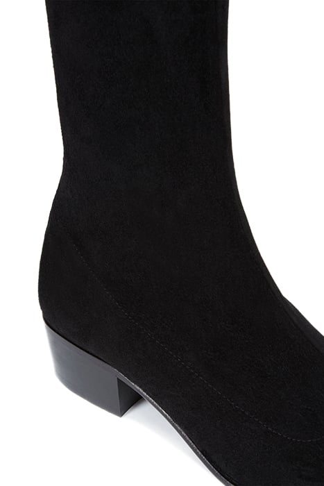 SUEDE OVER-THE-KNEE BOOTS BLACK 3