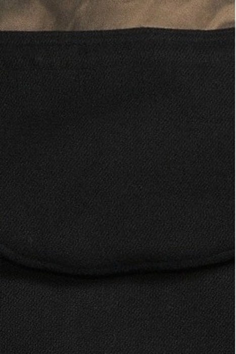 BLACK/BEIGE REVERSIBLE HOODED JACKET BLACK 5