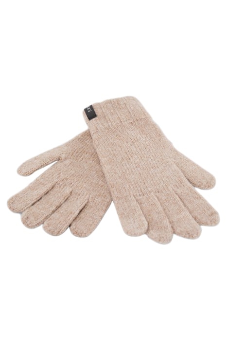 BOYS’ BEIGE KNIT GLOVES MOCHA 2