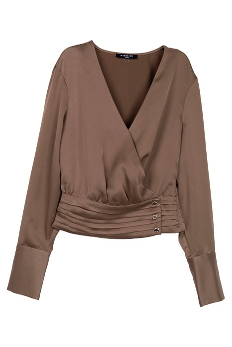 MICHELLE TOP TRUFFLE DUST BLOUSE MULTI 1