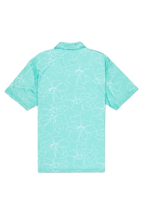 H2O-DRI ACE FIESTA MESH POLO SHORT SLEEVE TROPICAL MIST 3 4