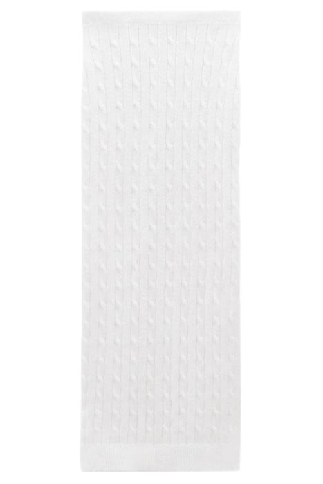 BRAIDED MOHAIR KNIT MIDI SKIRT WHITE 1