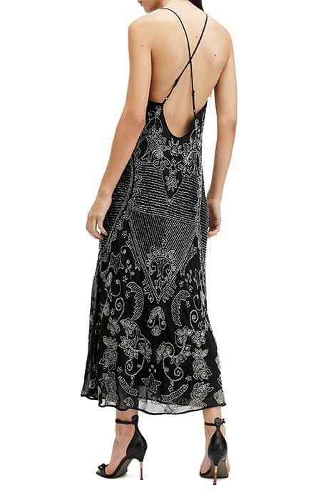 CORALIE EMB DRESS BLACK 2
