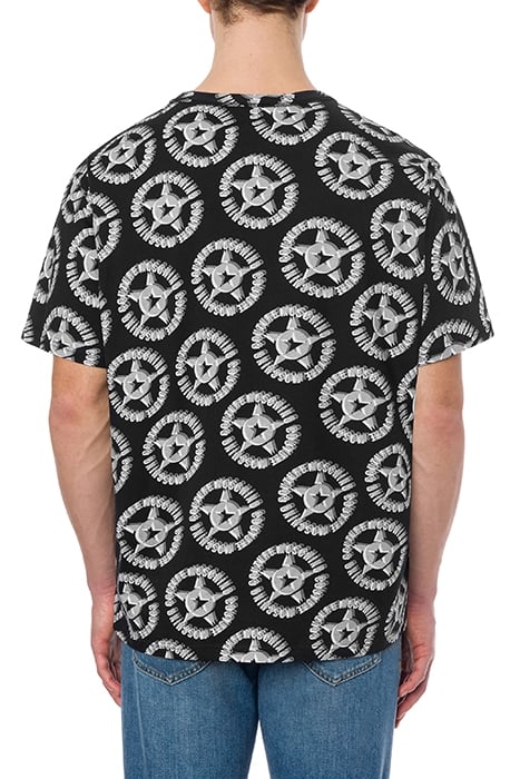 MOSCHINO COUTURE STARS JERSEY T-SHIRT BLACK 2