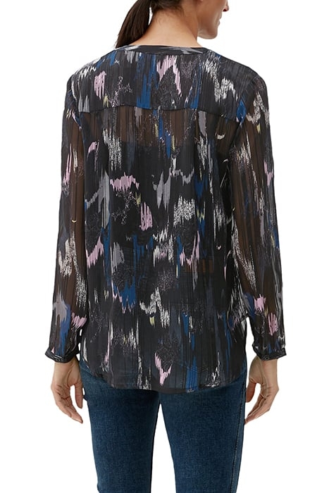 S.OLIVER BLOUSES GREY/BLACK 2