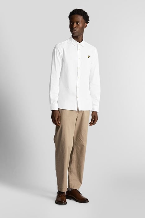 LS SLIM FIT POPLIN SHIRT WHITE 3