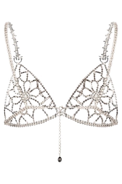 ROCHELLE TRIANGOLO CATENA STRASS NICKEL/CRYSTAL 4