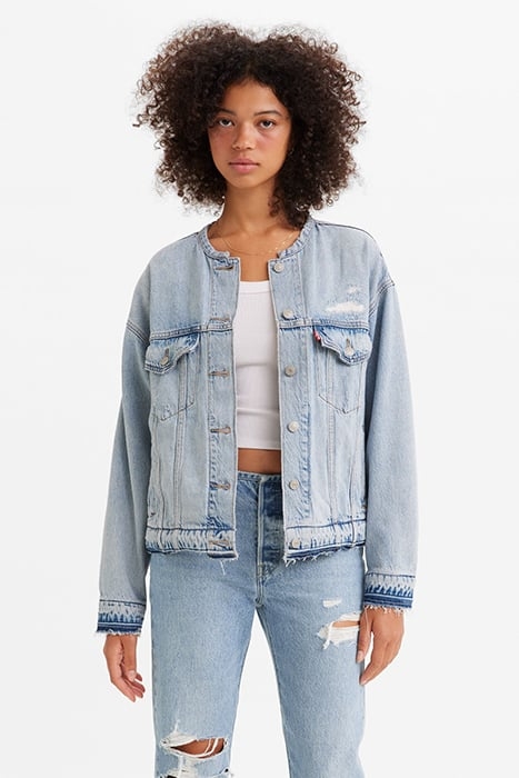 CUSTOMIZED DENIM JACKET BLUE 1