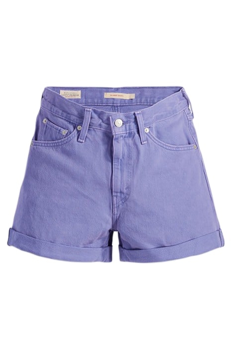 ROLLED DENIM SHORTS LAVENDER 3