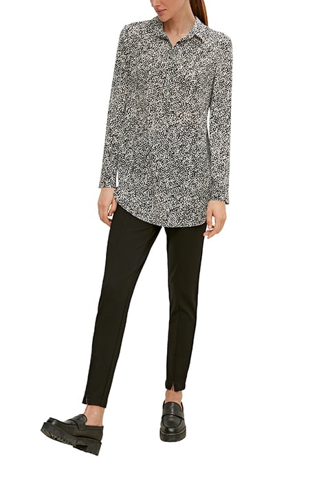 COMMA BLOUSES GREY/BLACK 3