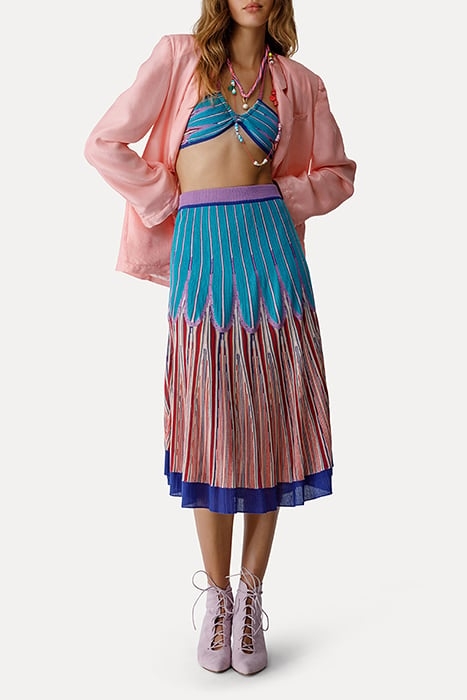 "HAPPY SUN" INTARSIA DRESS SUNSET 4