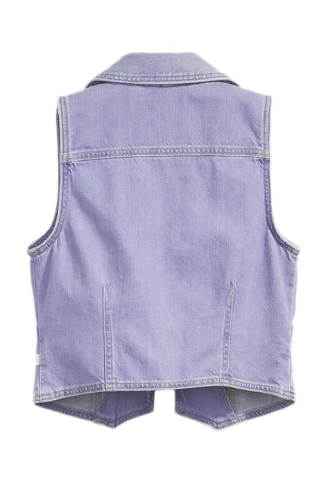 DENIM SLEEVELESS TOP IN LAVENDER 4