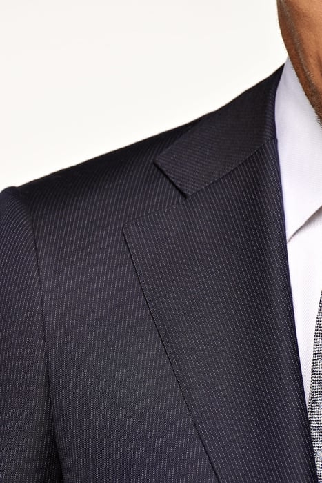 NAVY STRIPED TAILORED FIT LAZIO BLAZER 5