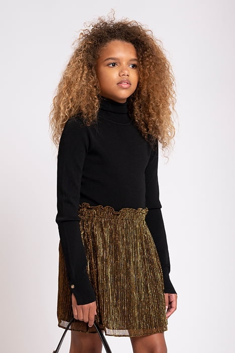 JOLIE ROLL NECK BUTTON TOP BLACK 1