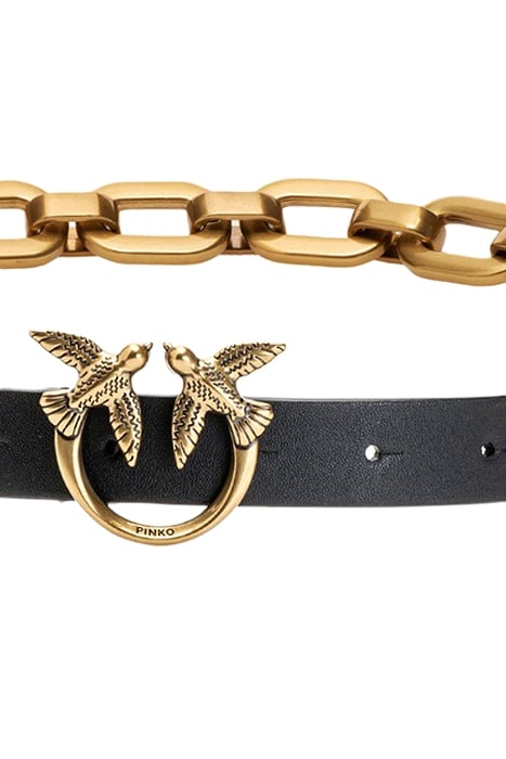 LOVE DAY MACRO CHAIN BELT H2 VIT.SETA+MACRO CHAIN BLACK-ANTI 2