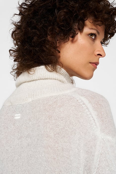 TURTLENECK SWEATER KNIT SPARKLE ECRU 6