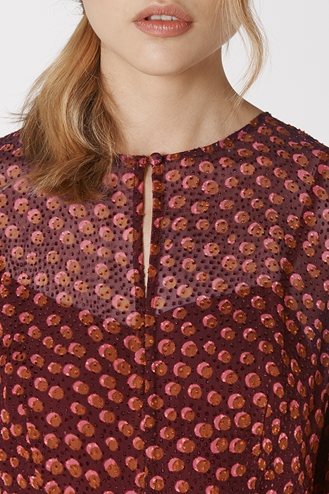 DR BEYA DEVORE SPOT BURGUNDY 4