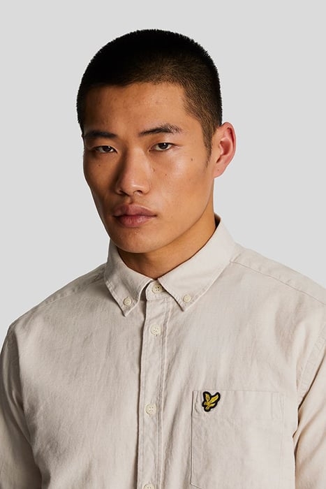 COTTON LINEN BUTTON DOWN SHIRT COVE 5