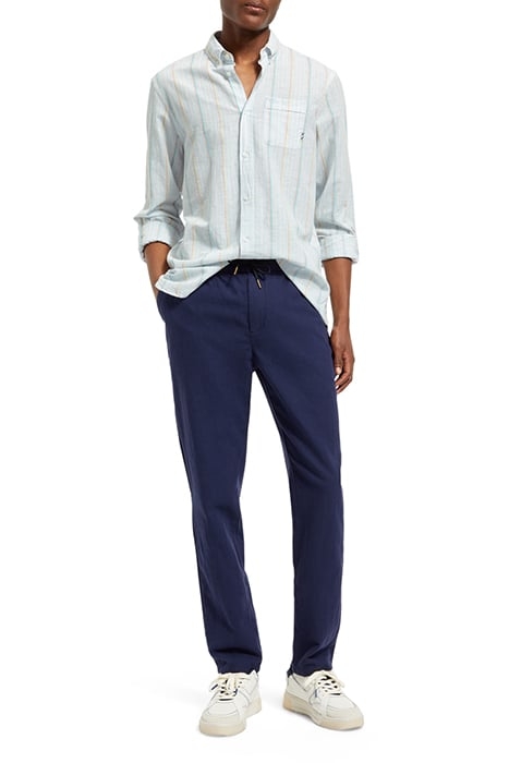 REGULAR FIT YARN-DYED STRIPE C BLUE/WHITE STRIPE 3