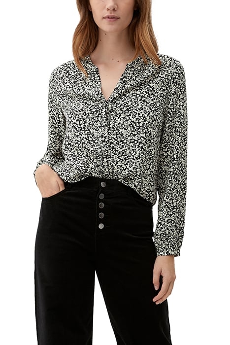 S.OLIVER BLOUSES GREY/BLACK 2