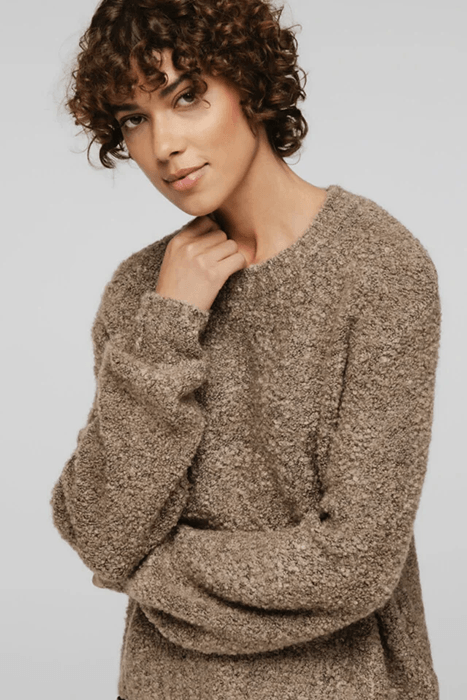 LONG SLEEVE CREW SWEATER RUSTIC OAK 3