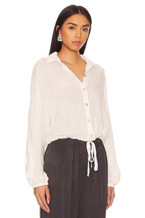 DRAWCORD WAIST SHIRT KHAKI STONE 3