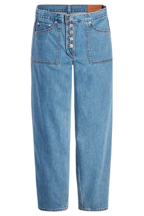 REVERSIBLE FLARED JEANS BLUE 4