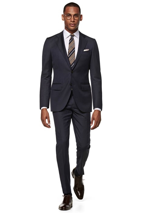 NAVY STRIPED LAZIO SUIT 1