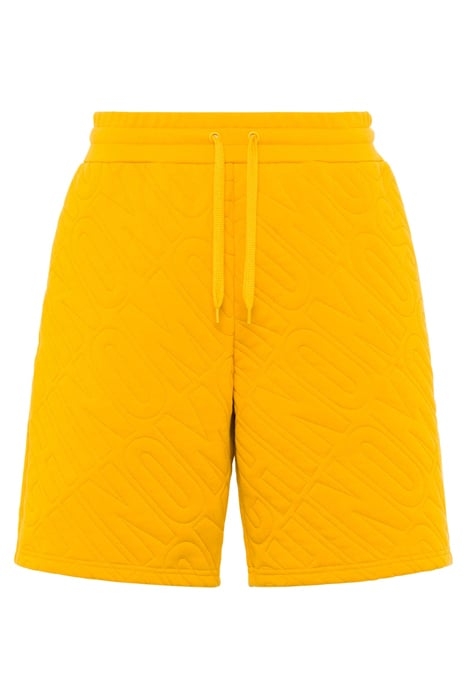 BERMUDA SHORTS IN QUILTED ALLOVER LOGO ORGANIC FLEECE YELLOW 3
