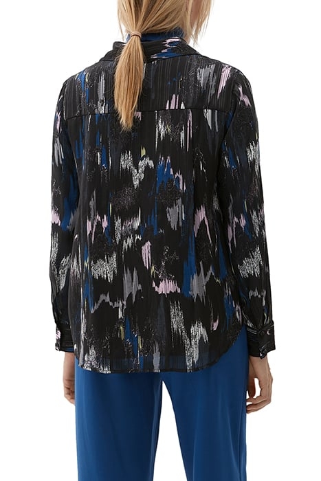 S.OLIVER BLOUSES GREY/BLACK 2