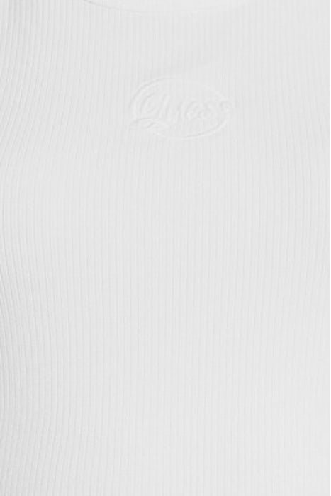 SL DENISE RIB LOGO T PURE WHITE 5