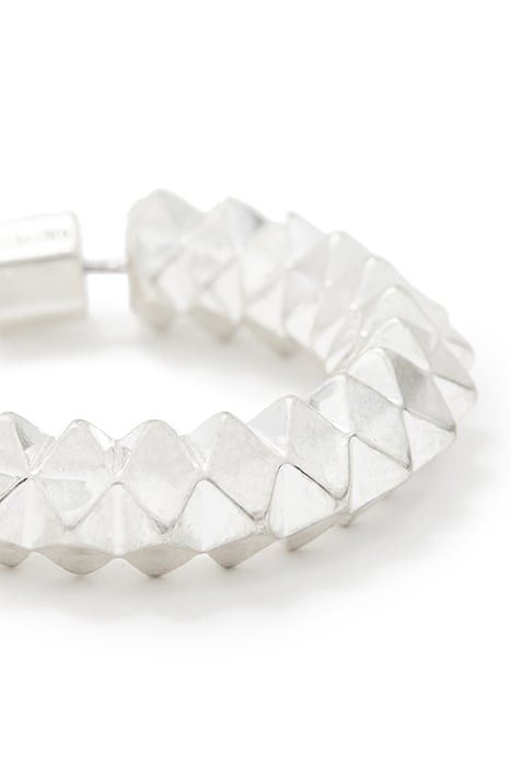 JAYA STUD HOOPS WARM SILVER 3