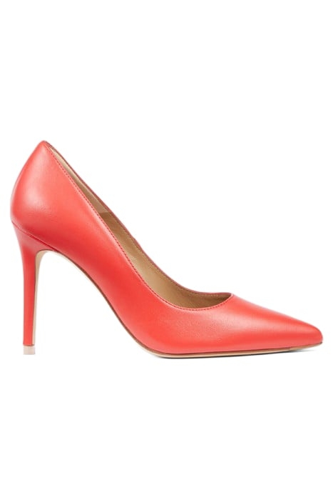 FERN POINTED COURT HEEL RED 1