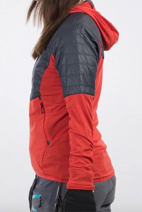 SENJA MIDLAYER W JKT LIGHT DAHLIA RED / SOLID CHARCOAL 2